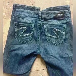 Silver Aiko Bootcut Jeans. Waist 38. Length 31. Used but good condition.